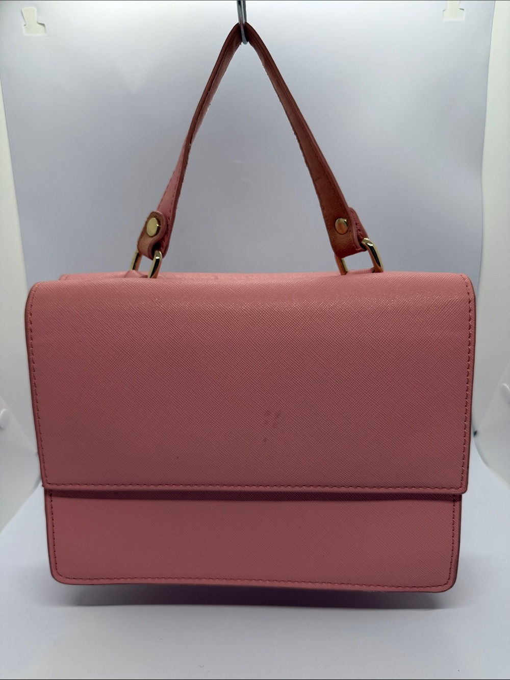 Neiman Marcus Rose Pink Top-Handle Satchel